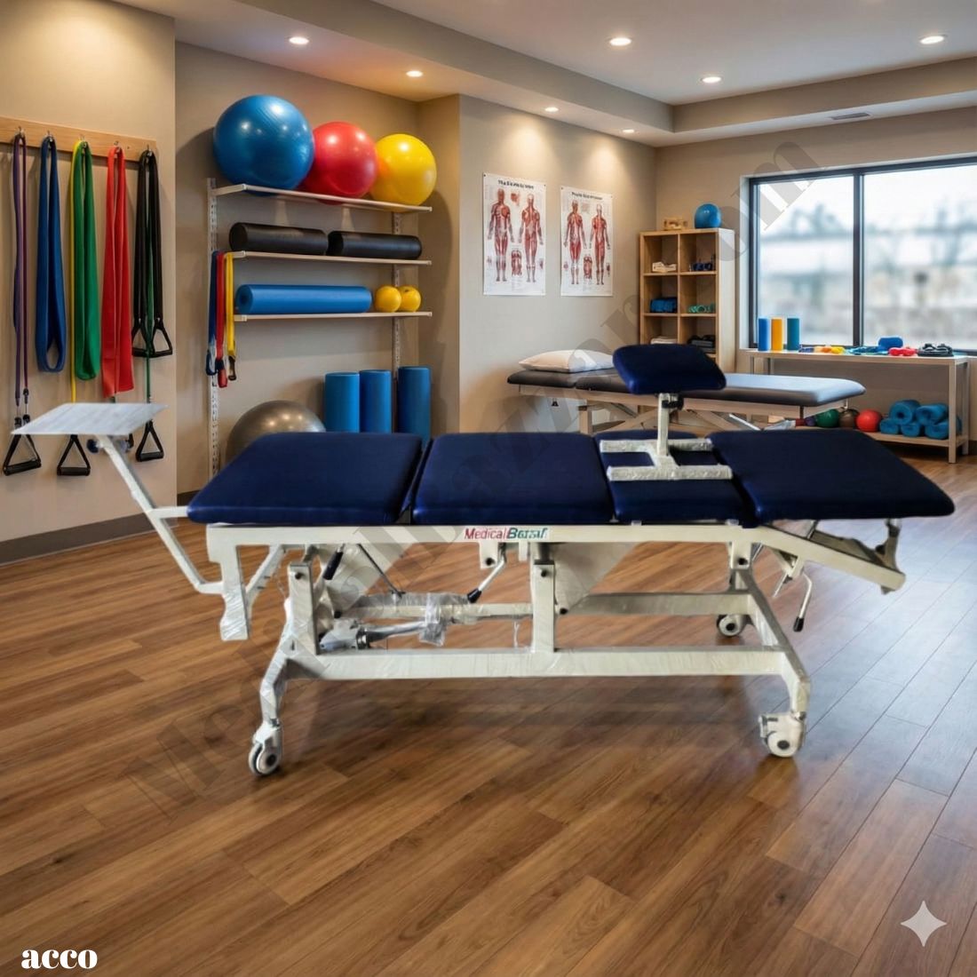 acco Hi-Low Traction Bed 4folds with wheels