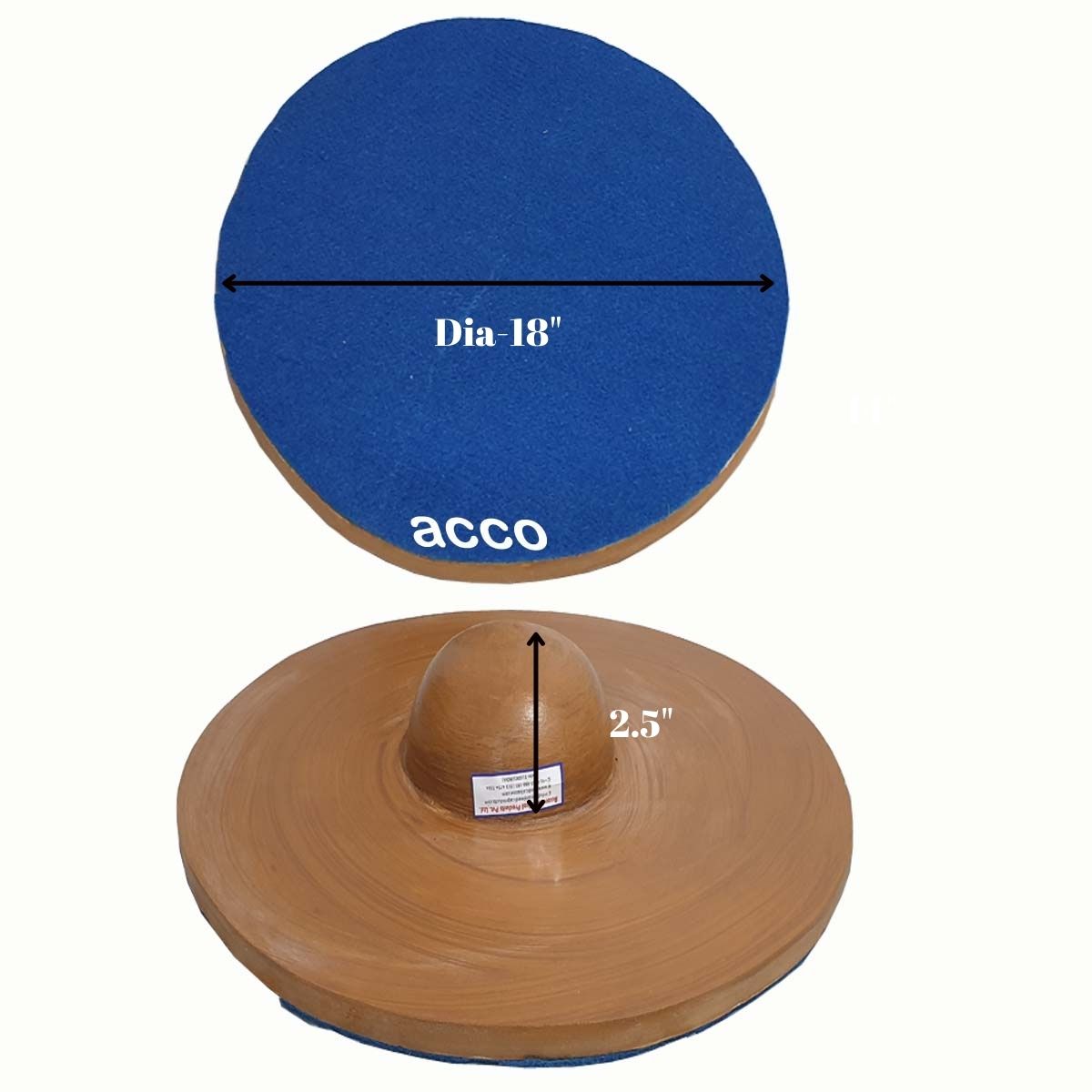 acco Wobble Board (Round, Wooden)