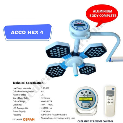 acco LED Surgical Operating Light (Hex 4)