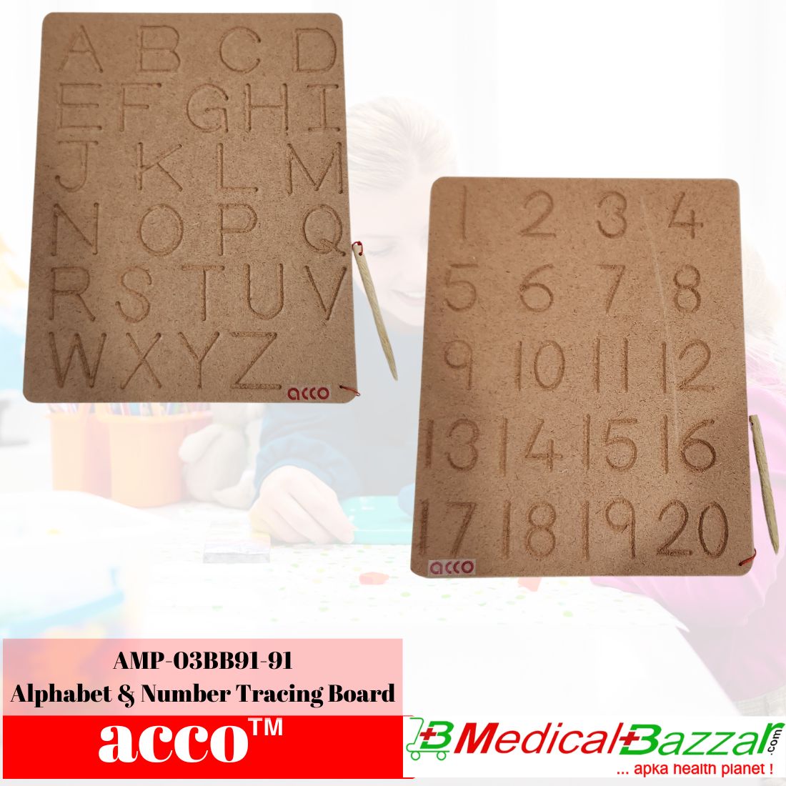 acco Tracing Wooden Board For Kids