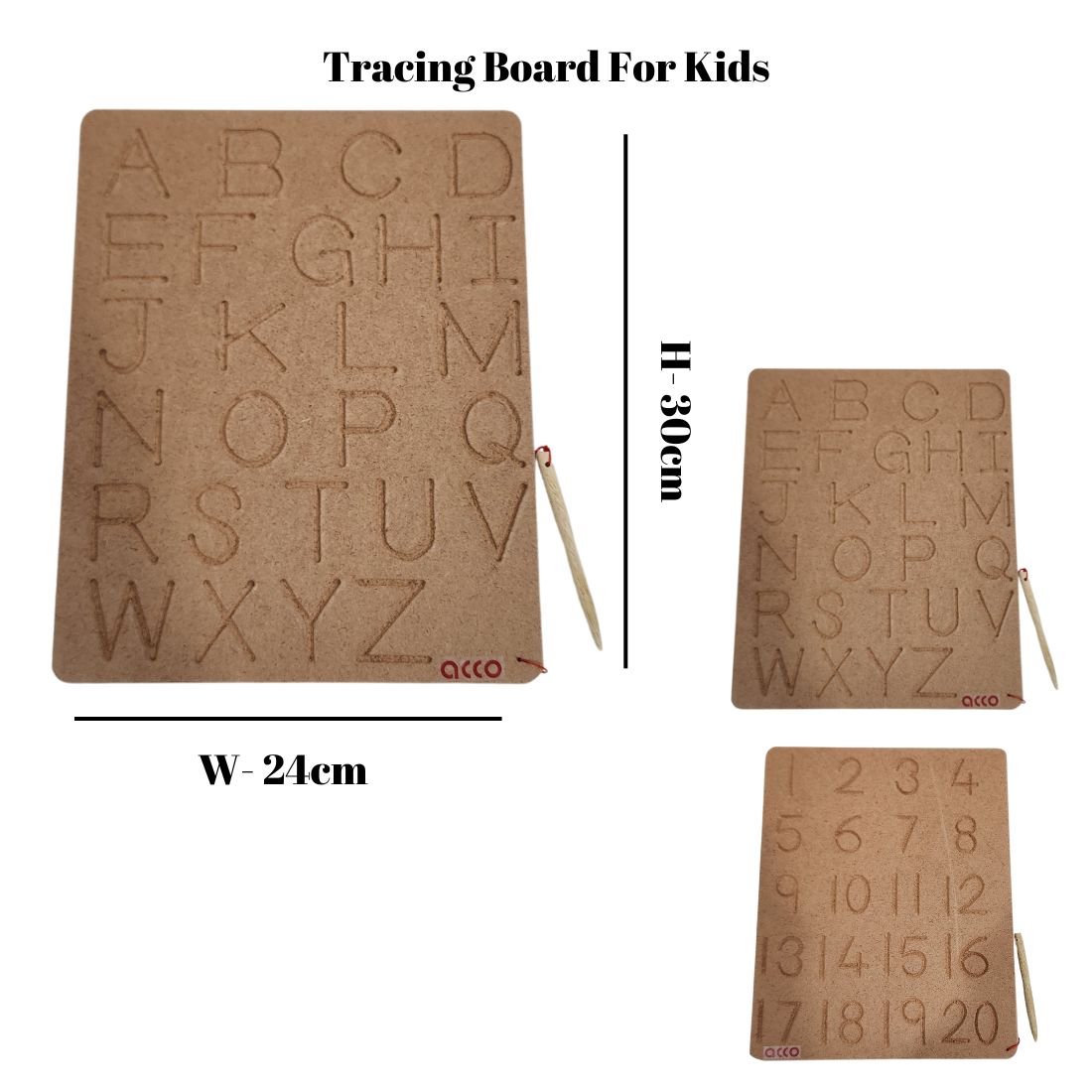 Process Tracing Board Buy acco Tracing Wooden Board For Kids online India - MedicalBazzar
