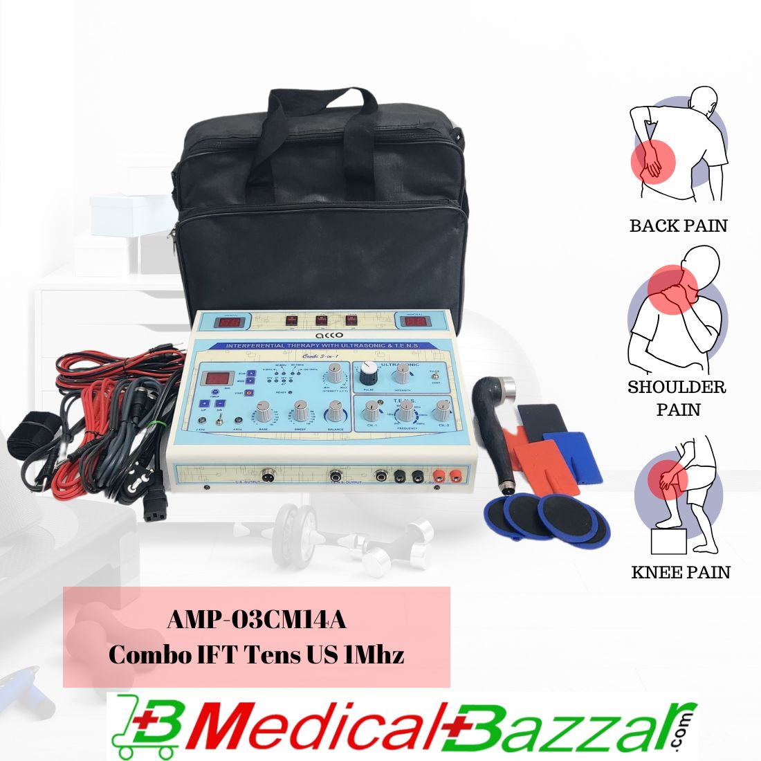 acco IFT Tens US for Physiotherapy Combo