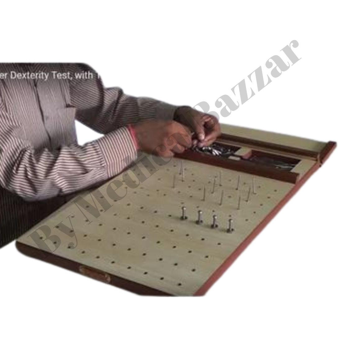 Finger Dexterity Test Board (100 Holes with Tweezer)
