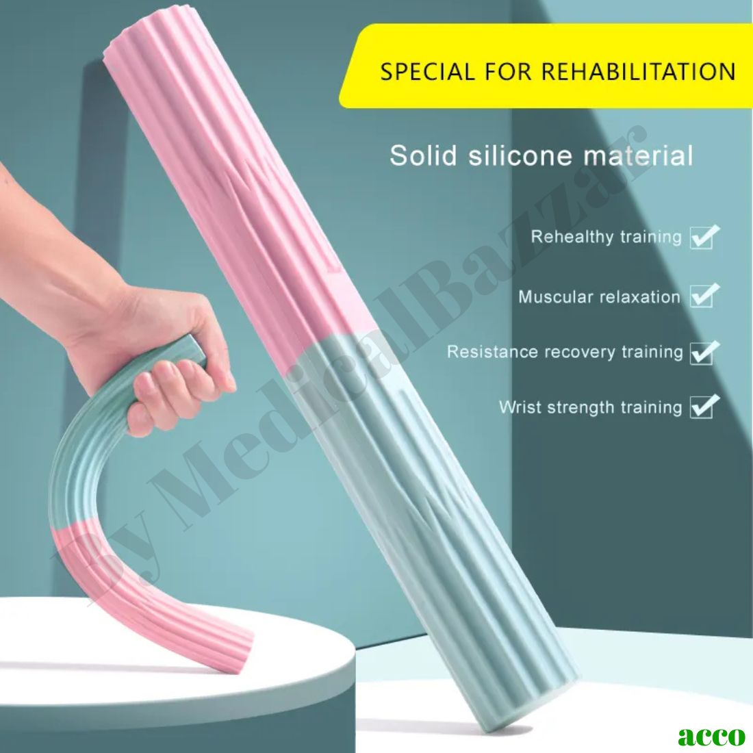 Resistance Flexbar for Hand, Wrist, Elbow Exercise