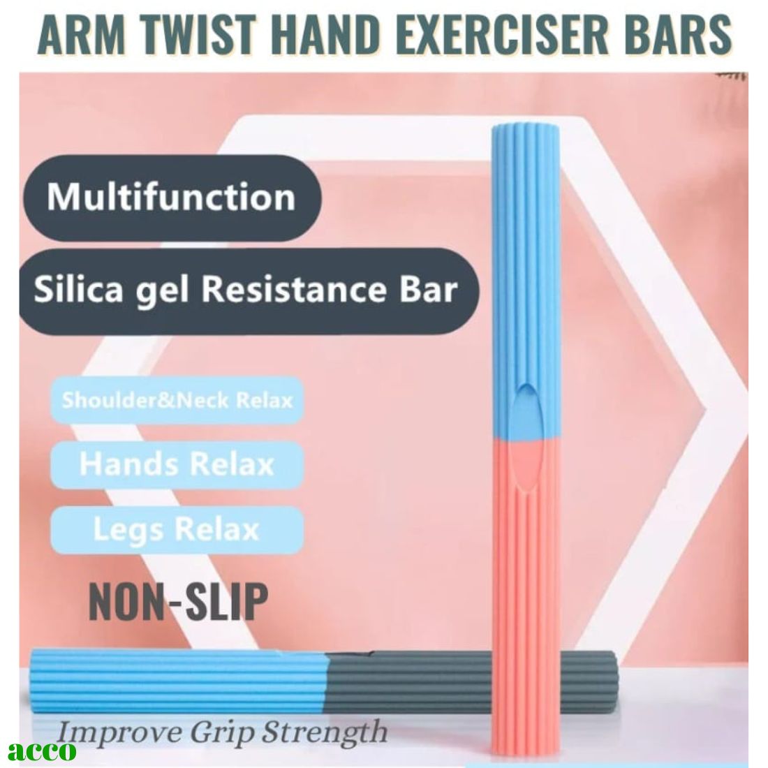 Resistance Flexbar for Hand, Wrist, Elbow Exercise