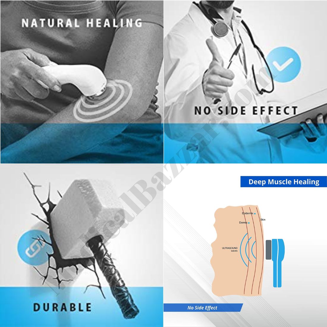 Handheld Ultrasound Therapy Machine 1Mhz GB-818