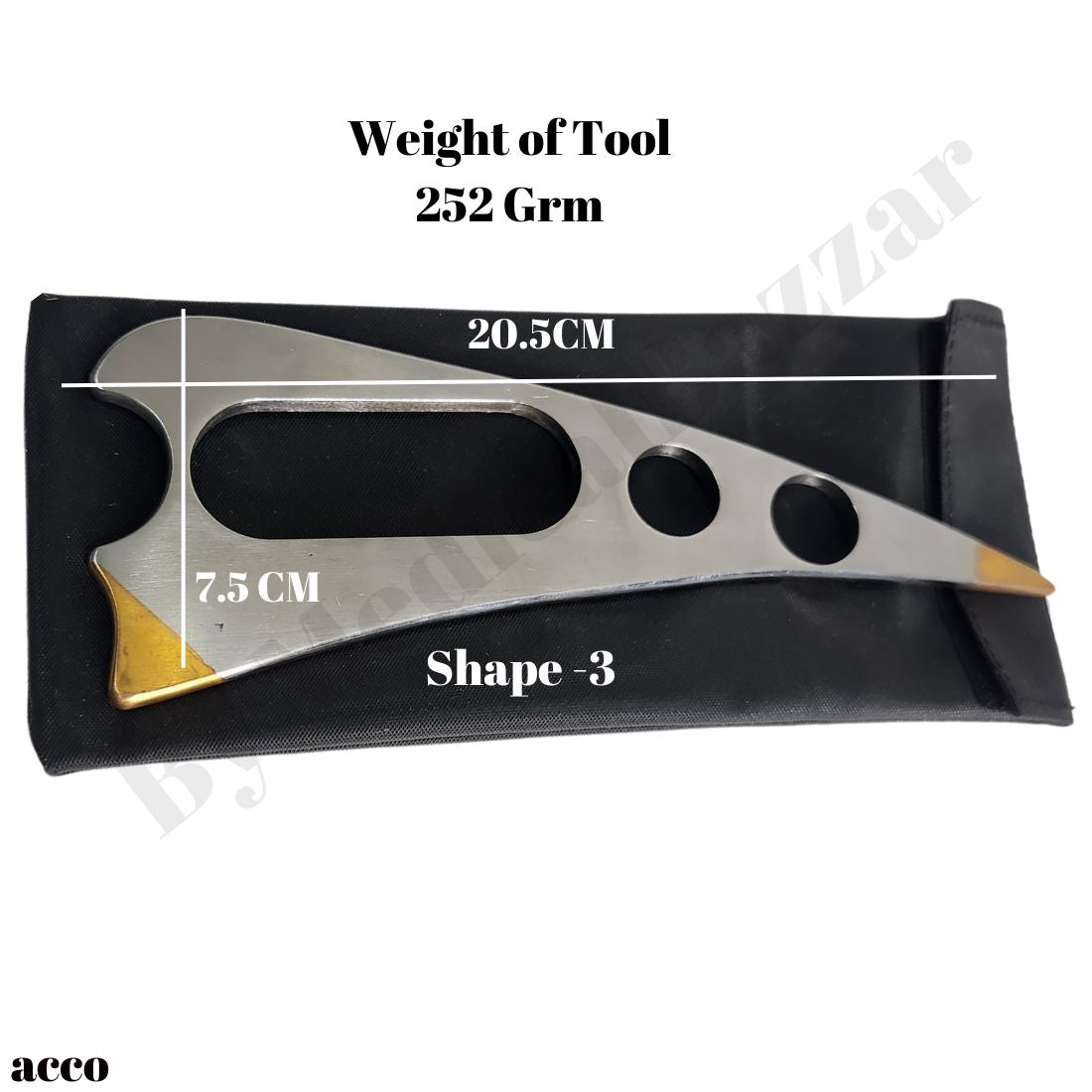 acco Golden IASTM TOOLS for physiotherapy -Graston tool