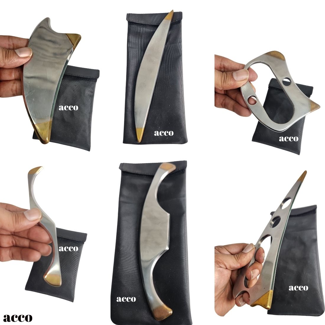 acco Golden IASTM TOOLS for physiotherapy -Graston tool