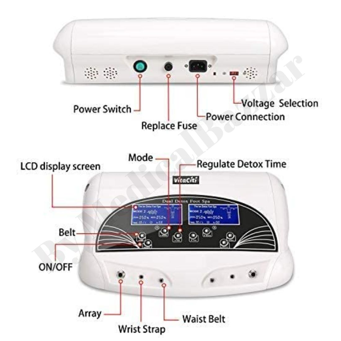 Iconic Dual Channel Detox Foot SPA Machine