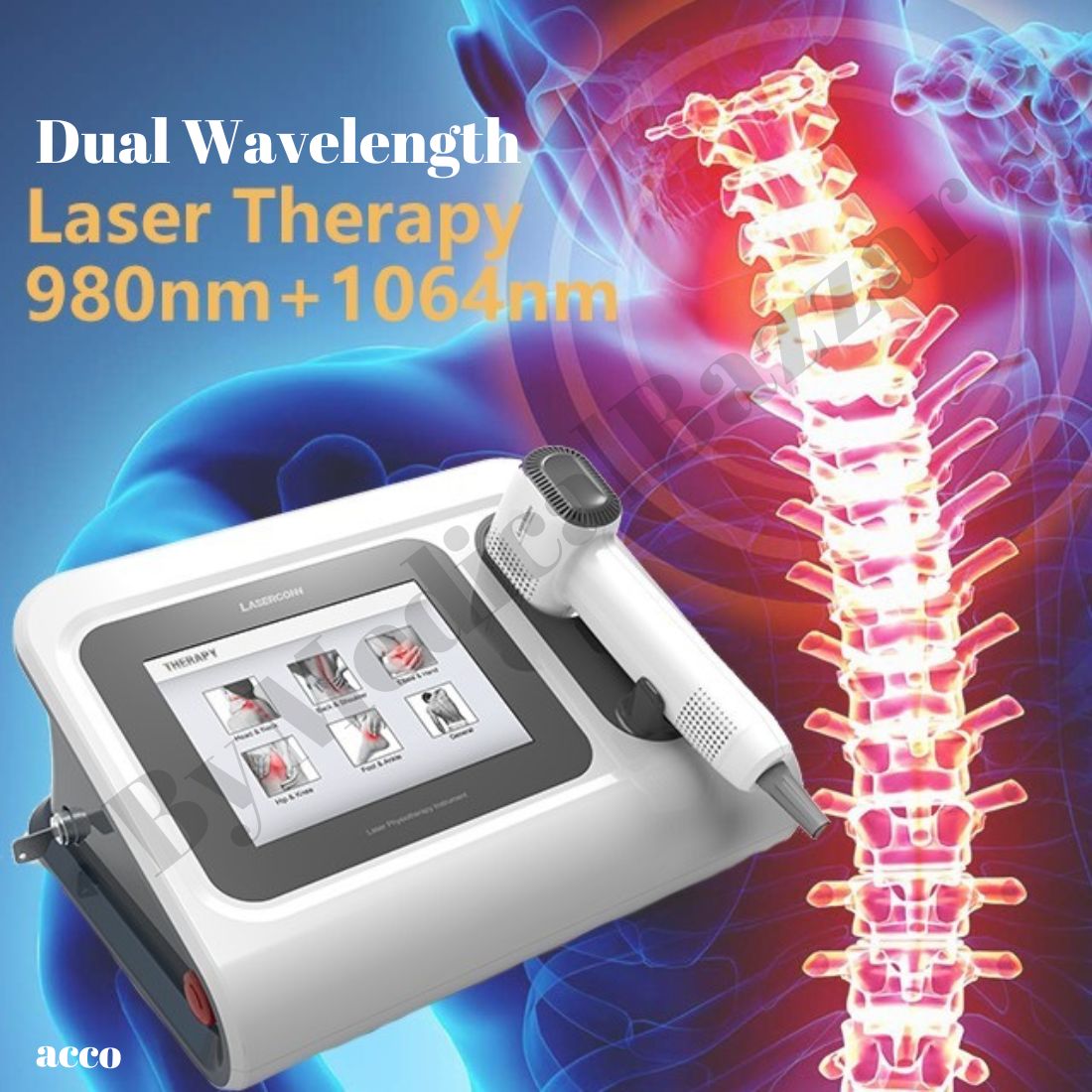 Class IV Laser Therapy (10 watt, Dual Wavelength- 980nm and 1064nm)