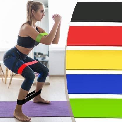 Resistance Loop Exercise Bands (Set Of 5)