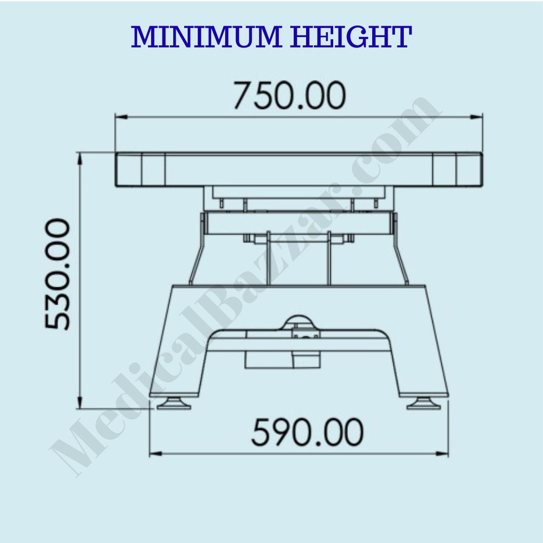 acco 3 Fold Treatment cum Examination Couch