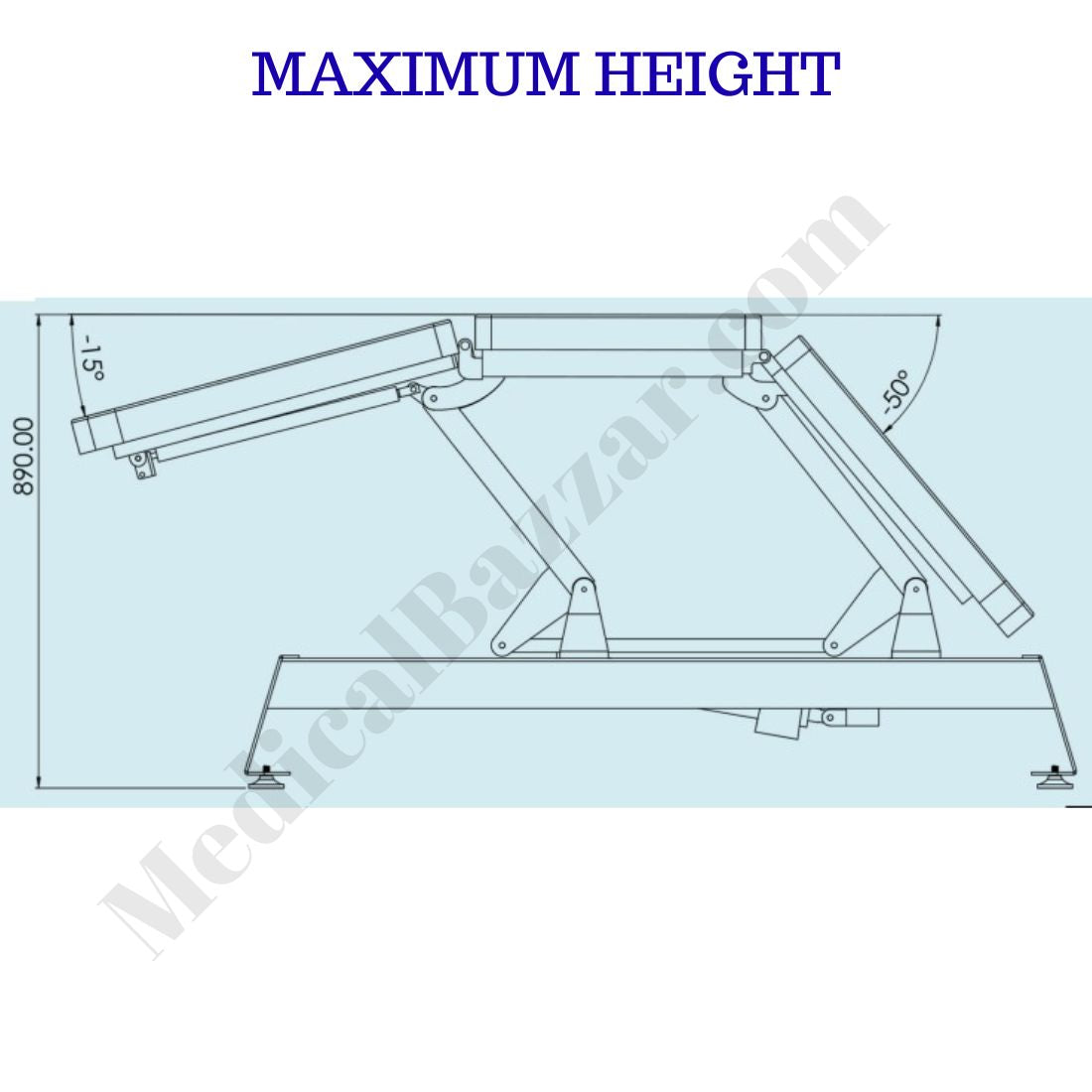 acco 3 Fold Treatment cum Examination Couch