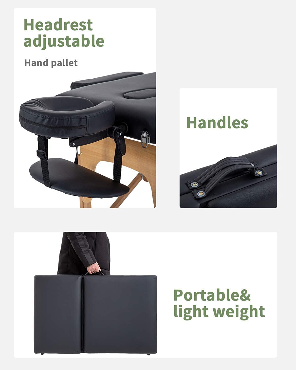 Portable Massage Table(Folding, Briefcase Type) 2Fold