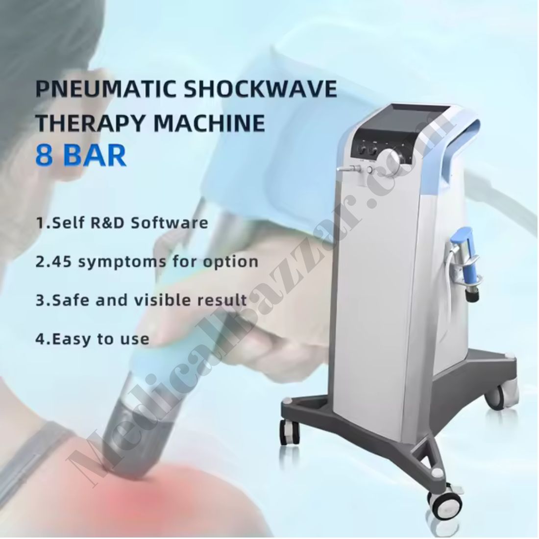 Shockwave Therapy Machine (8 Bar) Floor Model