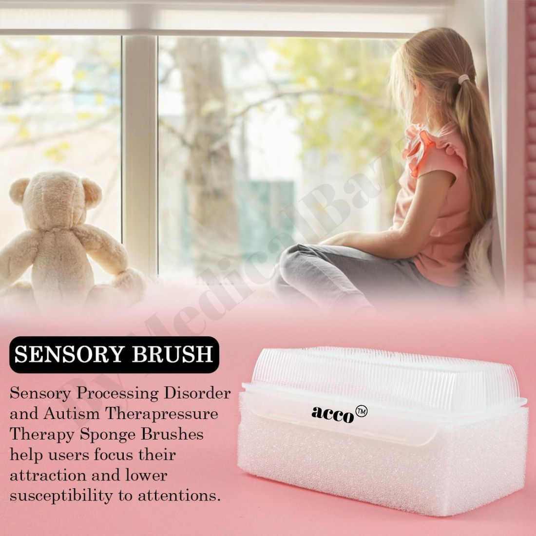 acco Wilbarger Therapy Brush (Set of 2)- Sensory Brush