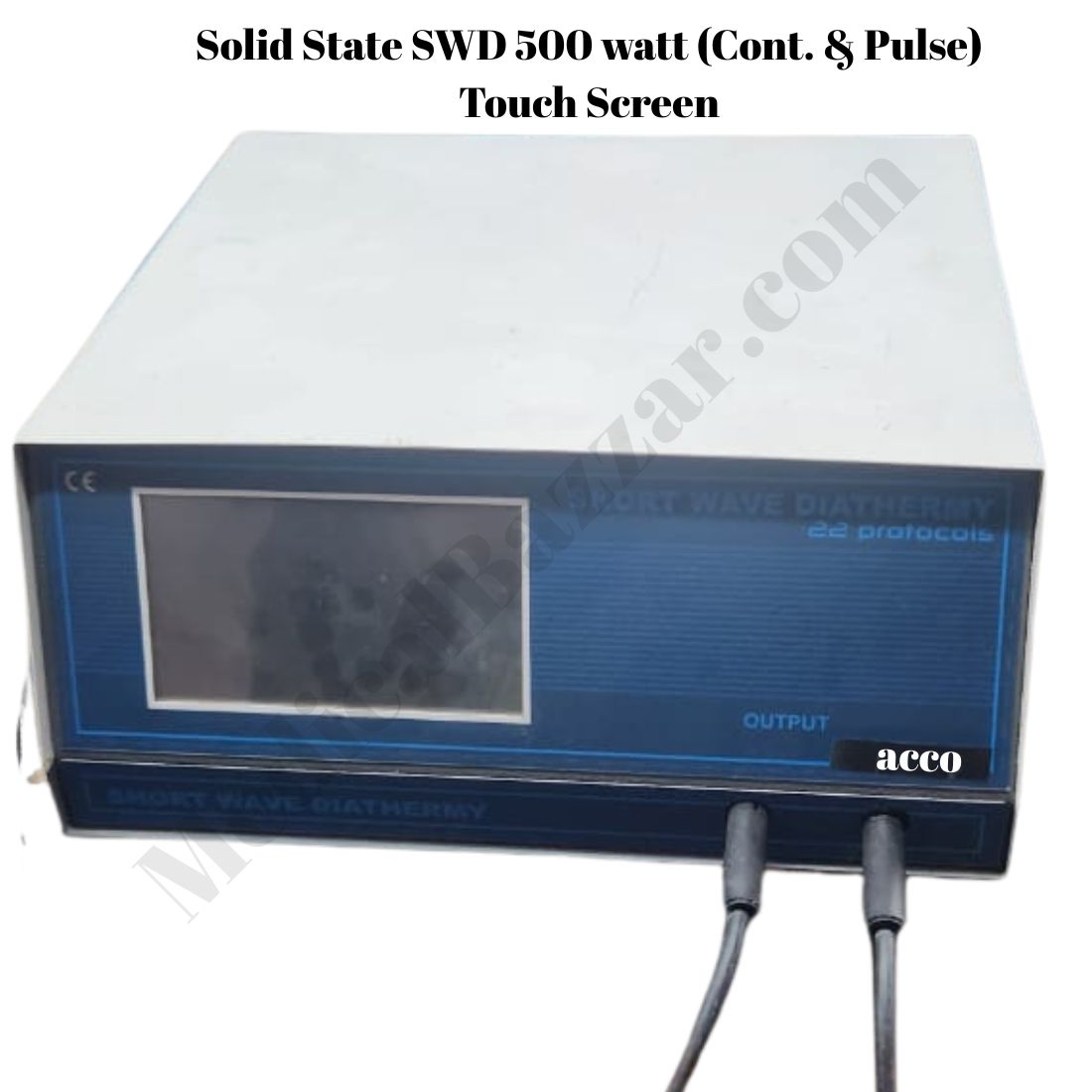 acco Shortwave Diathermy (500W) Solid State(Cont.&pulse)Touch Screen