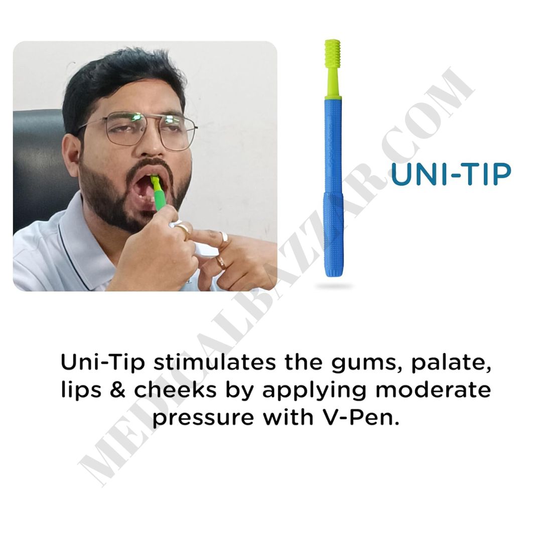 V-Pen™ Vibrating pen with 3 attachment